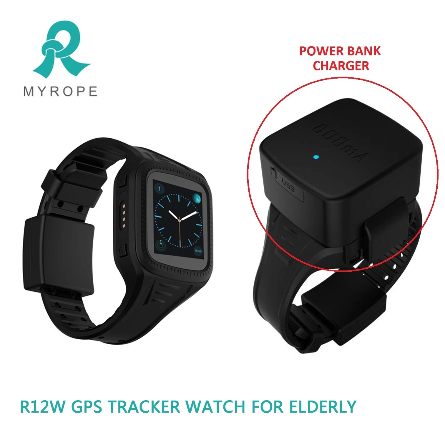 GPS Smart Watch Tracker Phone Touchscreen Waterproof with Voice Chatting GPS Tracking Offender GPS Watch