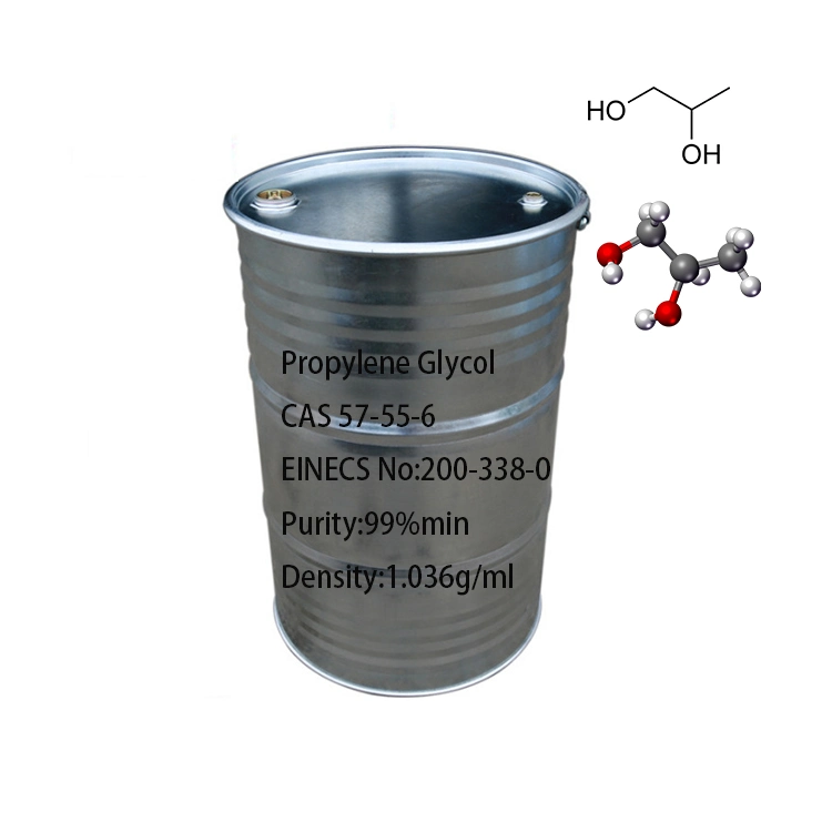 57-55-6 el 99,5% de Propilenglicol USP, BP//comida/grado Industrial utiliza como humectante, anticongelante y aire acondicionado Carrier de calor