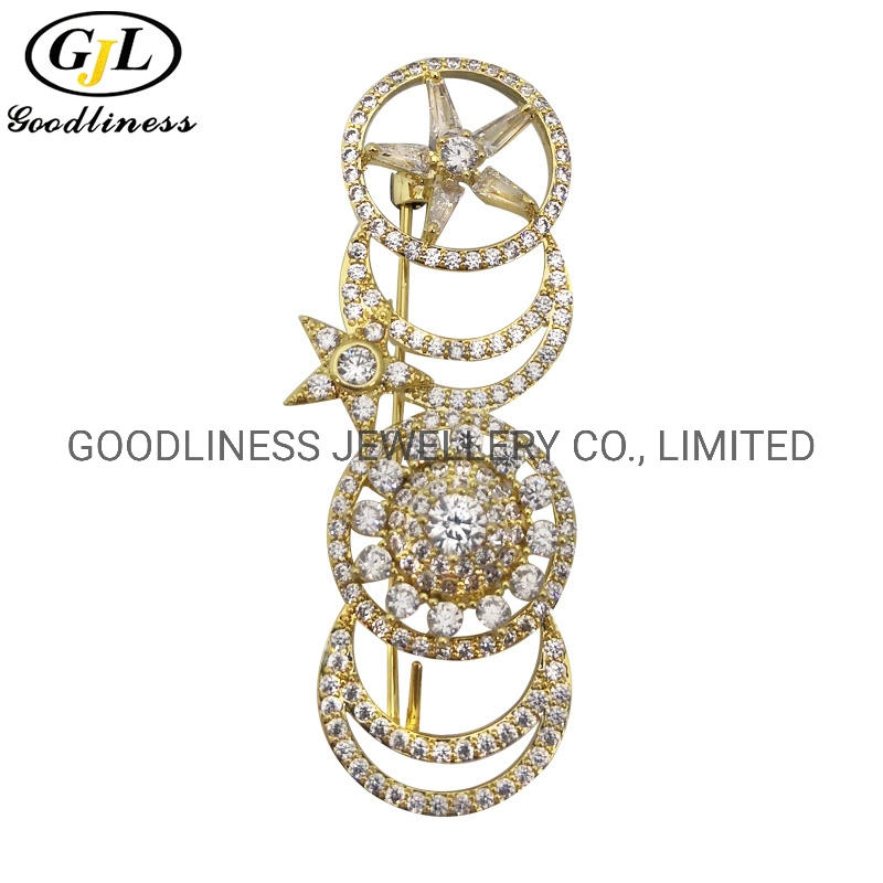 Luxury 925 Sterling Silver Wholesale Jewelry Winter Party Brooch