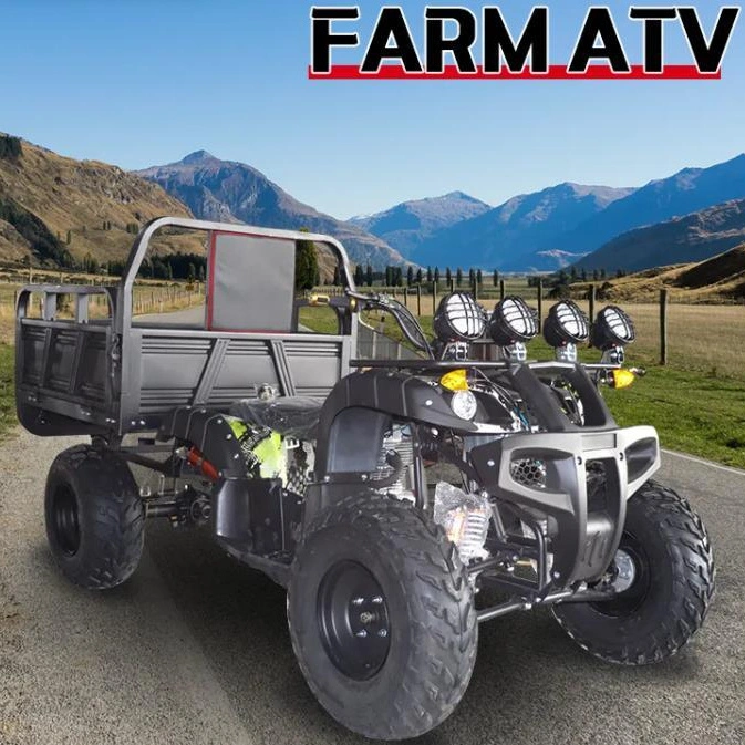 Automatic Chain Drive Farm ATV 125cc 200cc 250cc Quad ATV 4X4 Cargo with Trailer