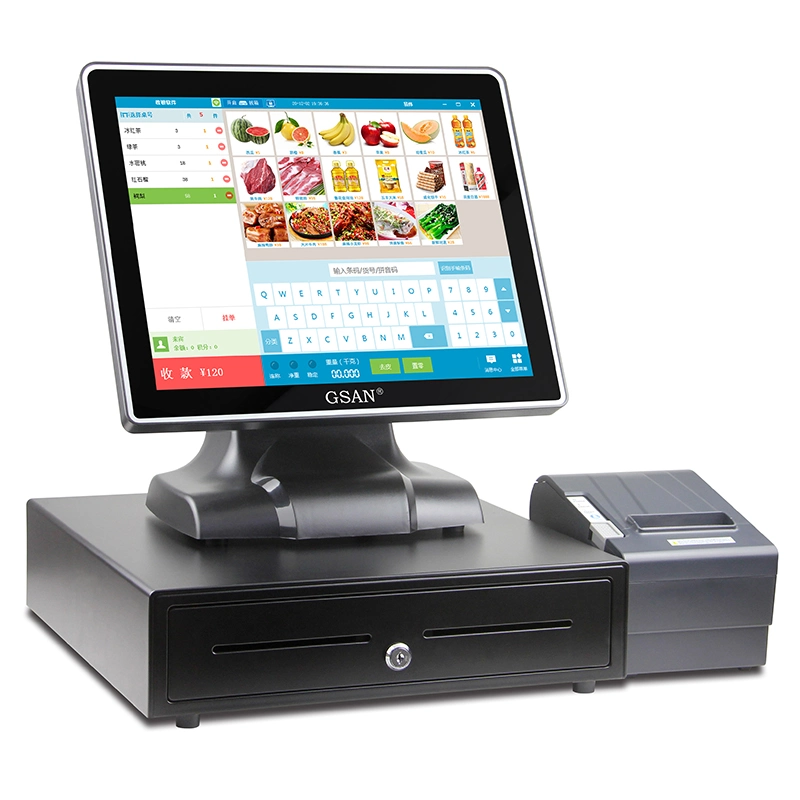 17 Inch Touch Screen POS System Restaurant Cash Register