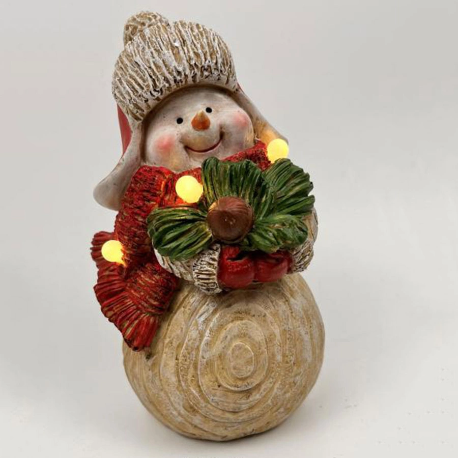 Customized Christmas Snowman Statue Resin Crafts for Home Decoration Snowman MGO Crafts