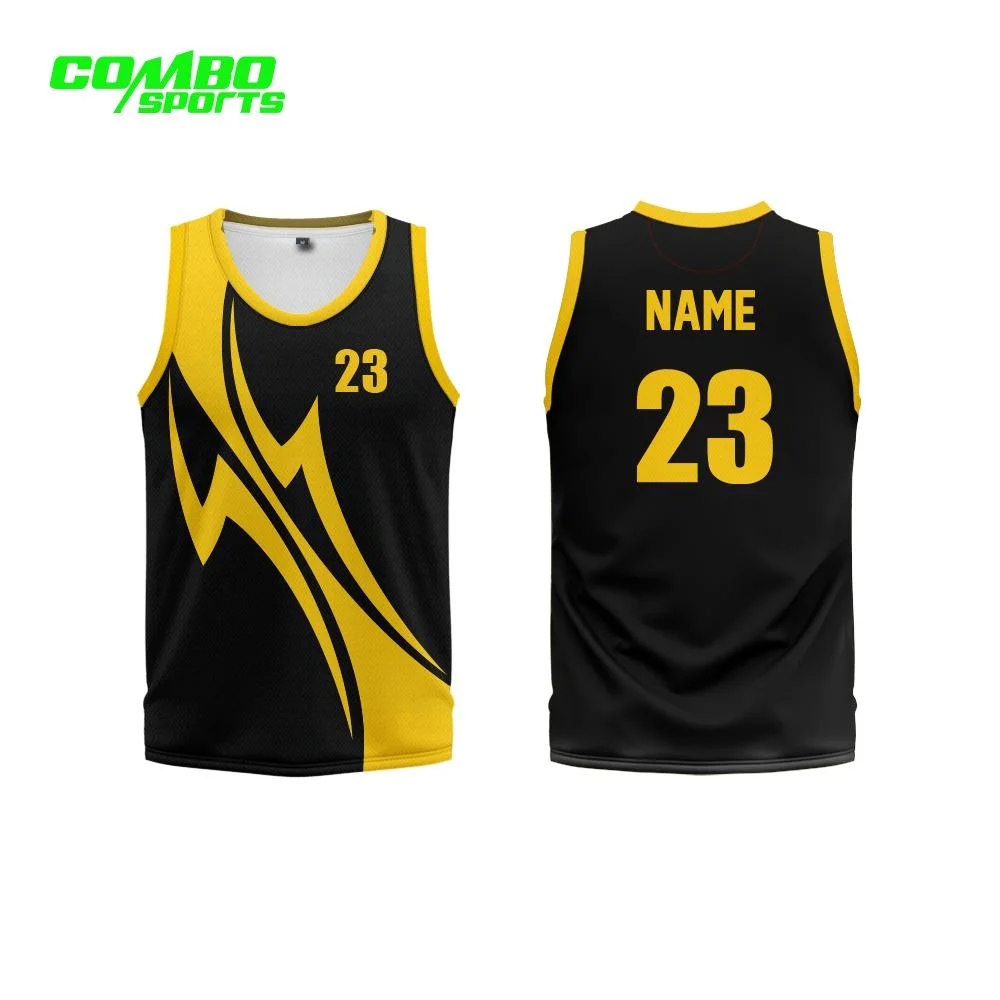 Recyceltes Basketball Trikot Soft New Design Quick-Dry Custom Blank Team Logo und Nummer Basketball Shirt