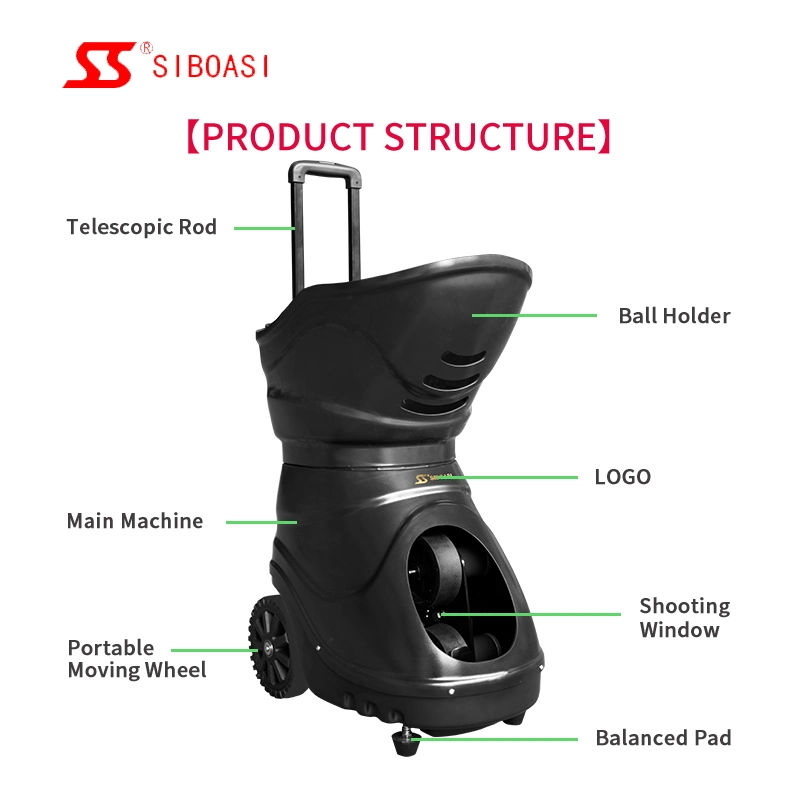 Jeu de tir de tennis électrique de meilleure performance pour serveur ball Toss machine Entraîneur Siboasi T1600