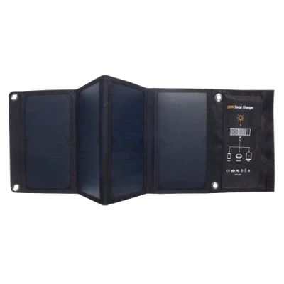 Carregamento sem fio Carregador USB Solar Bag Telemóvel Dobrável Banco de Energia da Bateria