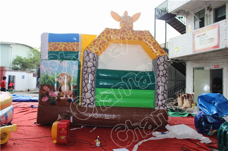 Animaux de plein air commerciale château gonflable Combo Jumping Inflatable château gonflable avec toboggan CHB822