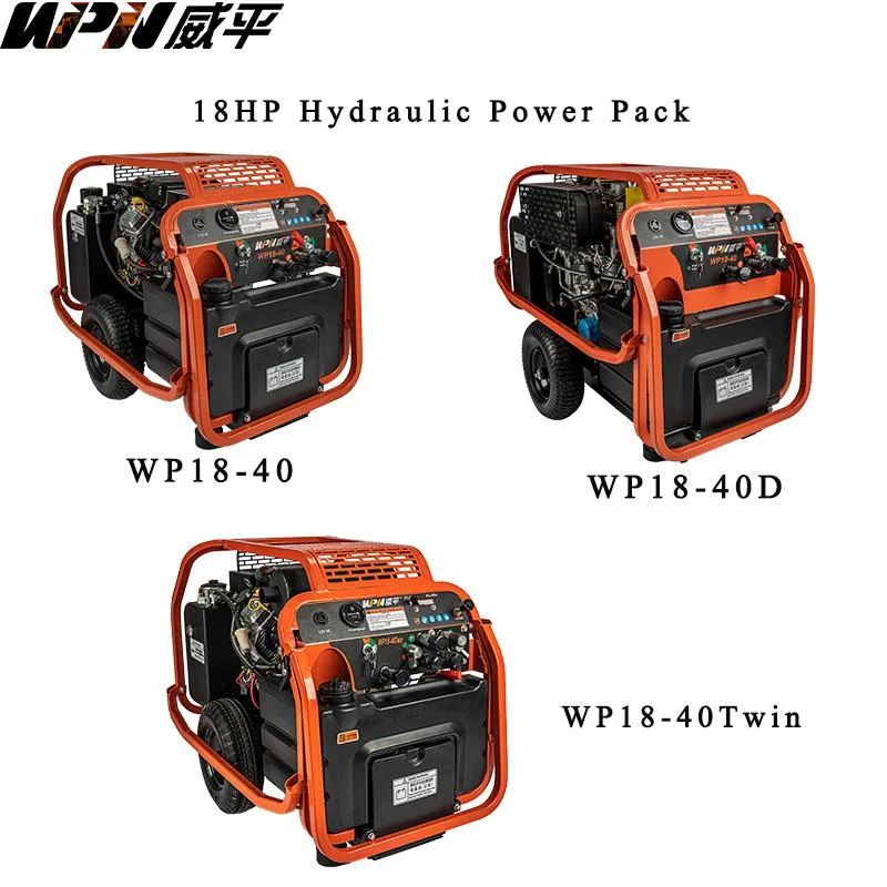 Original Factory Low Noise Gas Powered 18HP High Efficiency Hydraulic Power Pack