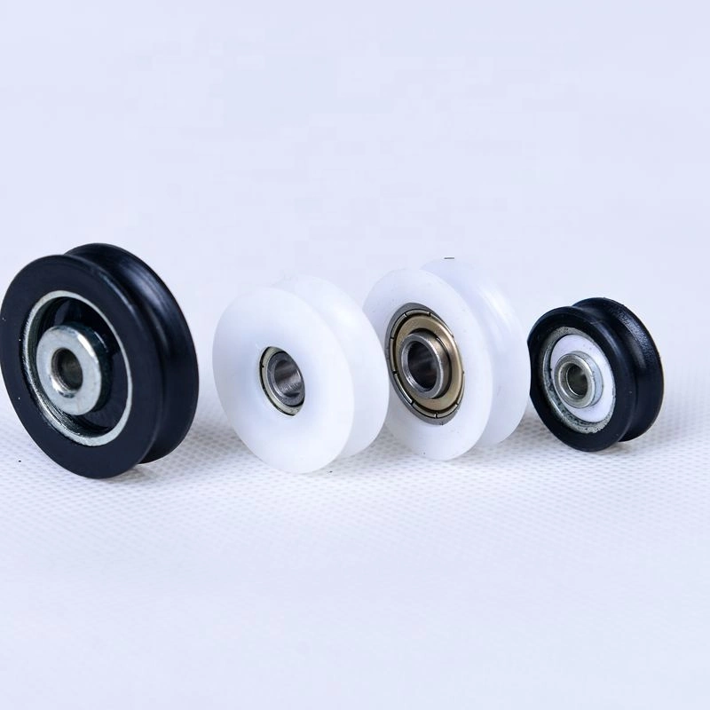 Customized Plastic Bearing Double V Groove Nylon Pulley Wheel Sliding Aluminium Door Roller 608zz