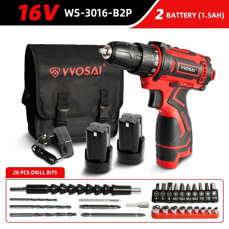 High Satisfaction Special Offer Vvosai 16V Battery Charging Electric Drill