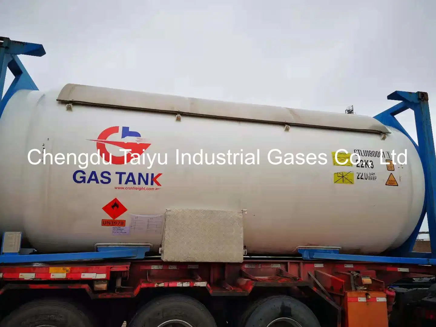 Buy 10ton Per ISO Tank Loading Indudtrial Gases 99.5% Purity C3h8 R290 Propane Gas From China