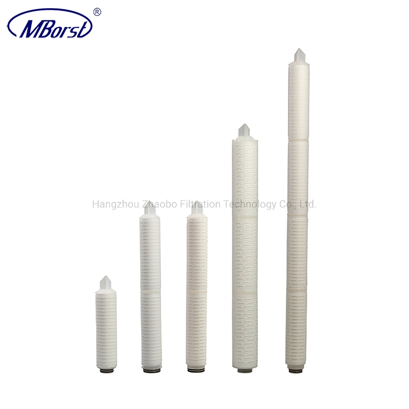 Expert Manufacturer of Filter Cartridge Glass Fiber Pleated Memrane 0.1 0.2 Micron for Respirator Water Purifier RO Water