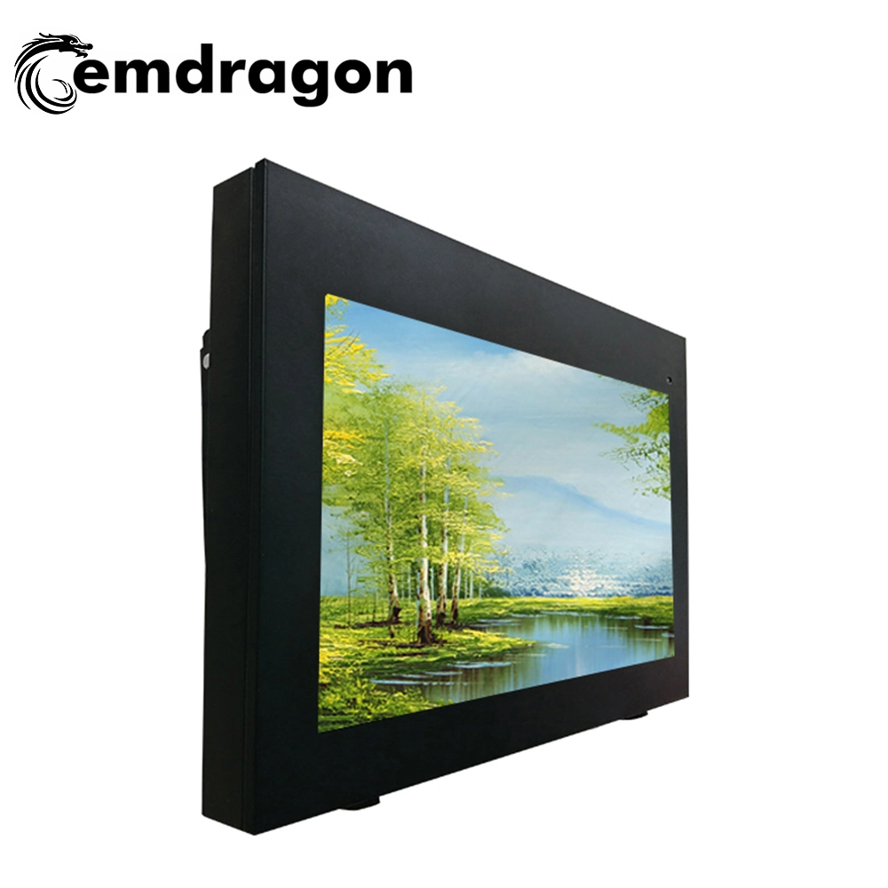 WiFi Digital Totem Outdoor Advertising Machine with 65 Inch Ultra Thin Air-Cooled Cross-Screen with Remote Control Wall Mount Digital Signage