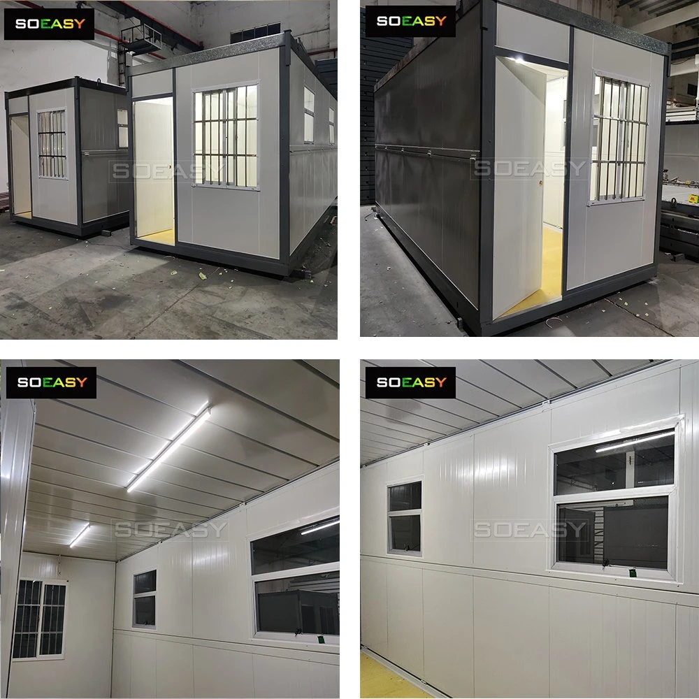 Sandwich Panel Light Steel Folding Tiny Container House for Worker Dormitory Shipping Container Home