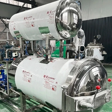 Industrial High Temperature Water Spraying Type Sausage Autoclave Sterilization Food Sterilizer