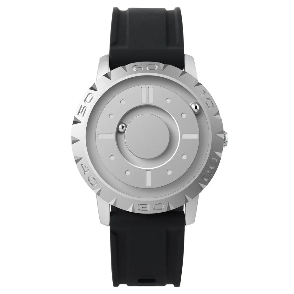 Часы Creative Магнитный железный шар Pointer кварцевые часы Мужской своеобразный Часы Blind Touch for Men