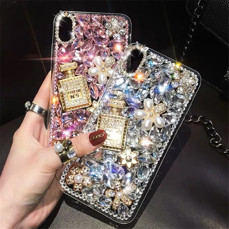 Bling Bling Diamond brillante espejo de lujo para iPhone 5s 6 6s 7 8 Plus X 11 12 Mini Nuevo estuche PARA teléfonos móviles PRO Max