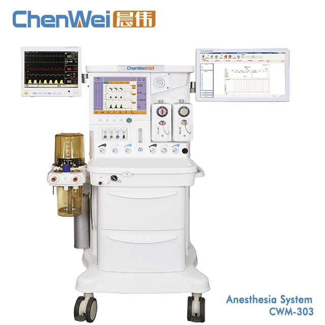 Chenwei Cmw-303 CE Approved Anesthesia Workstation with Electronic Flow Meters