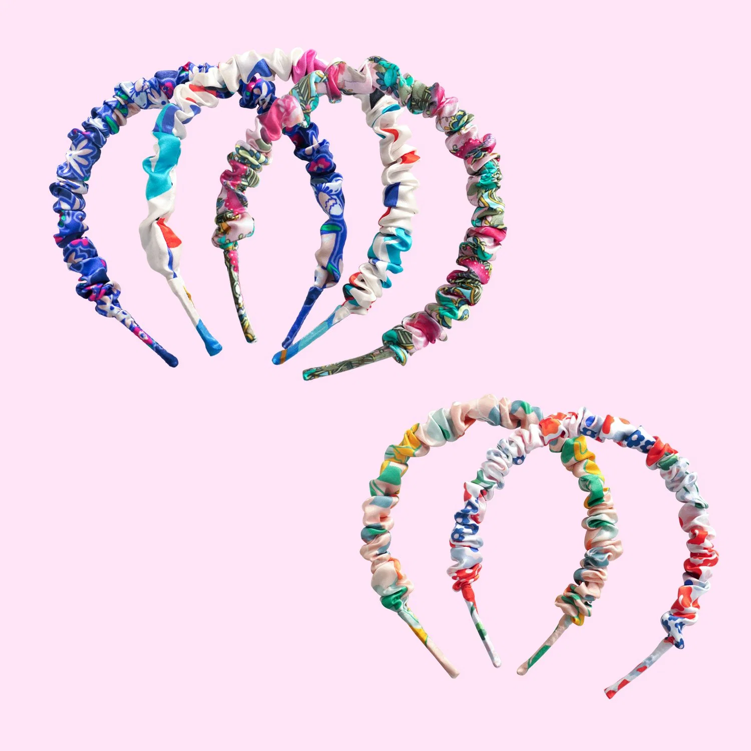 Wholesale/Supplier Print Silk Hair Accessories Popular Silk Hair Hoops for Girls