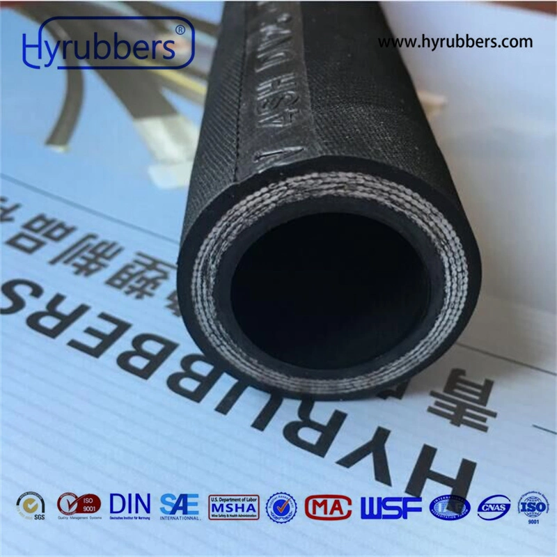 Four Layers Steel Wire Braided DIN EN 856 4SP/4SH Flexible Hydraulic Hose