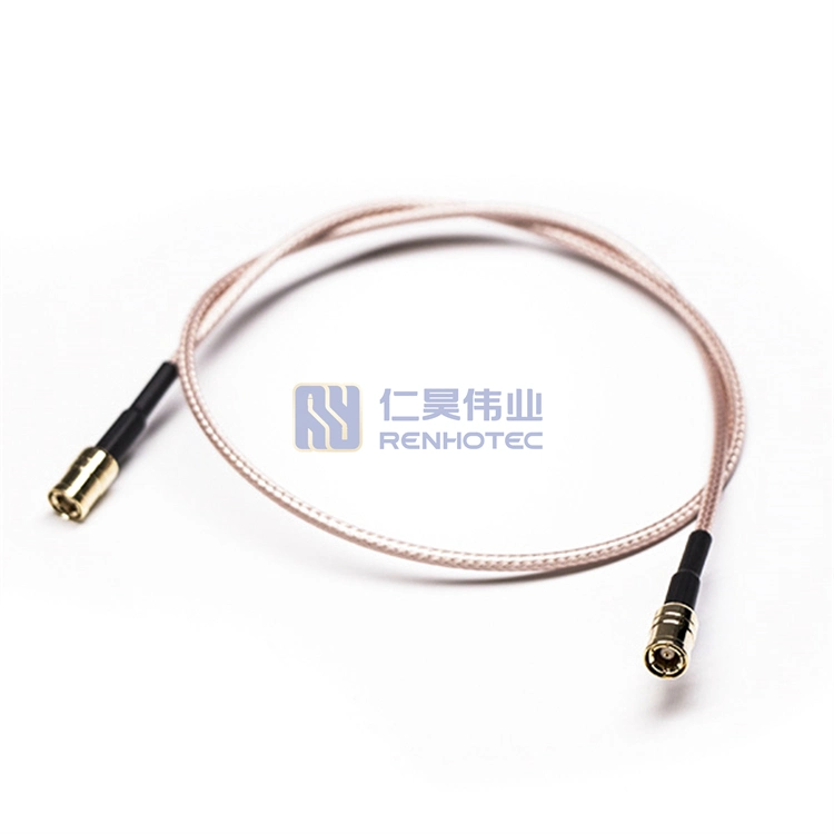 Right Angle SMB Male to SMB Female Crimp Type with Rg316 Rg178 Coaxial Cable