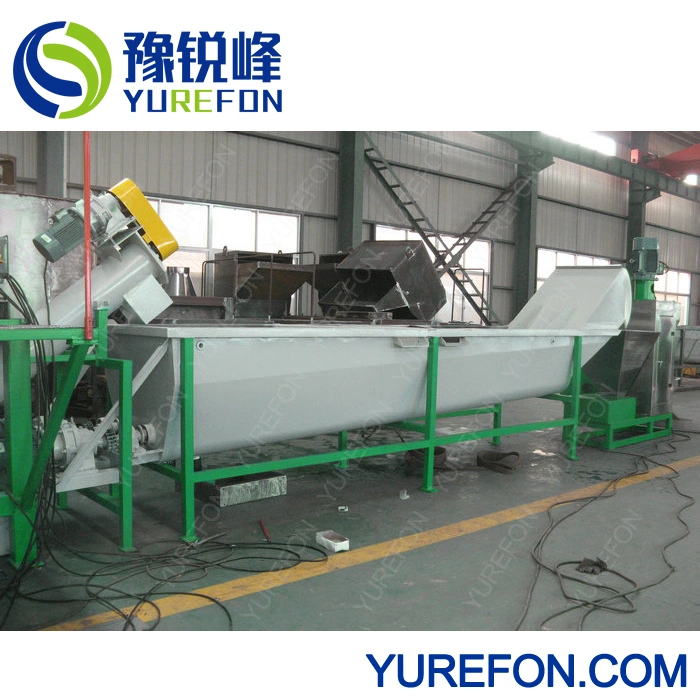 High Capacity Pet Bottle Crushing Plant for Plastic Pet HD PP PC Washing Recycling with Heavy Crusher