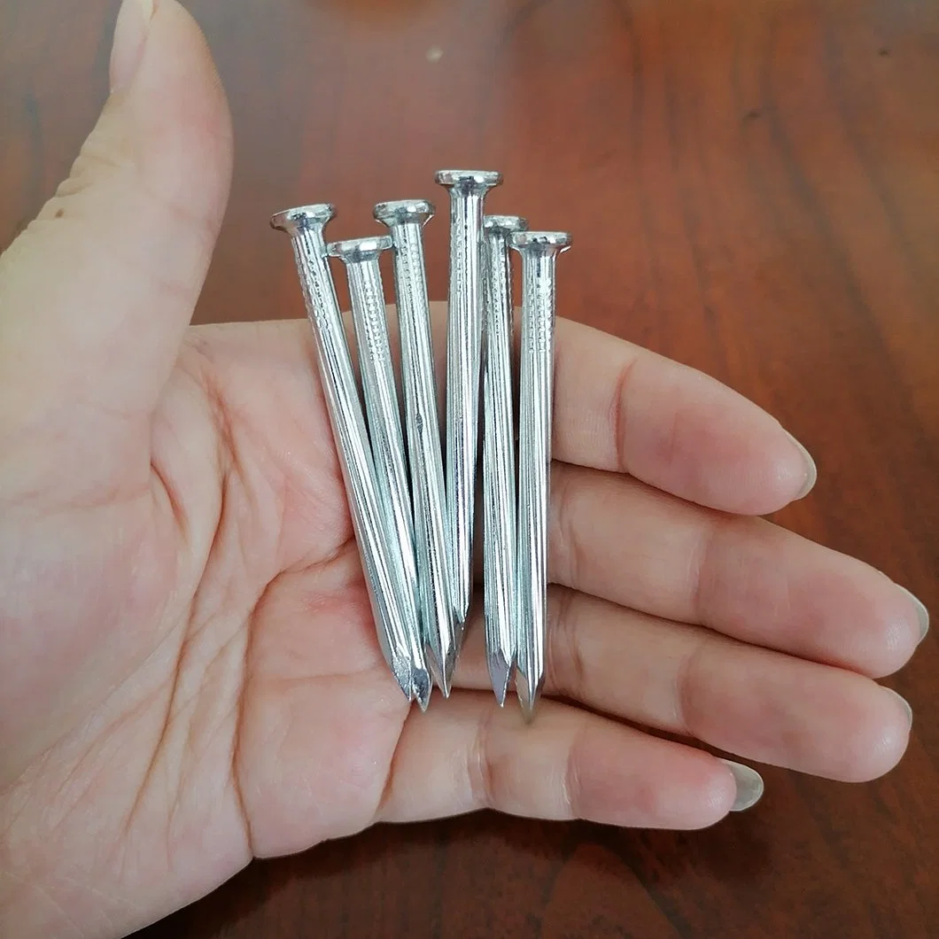 40-50 HRC 55# acero alto carbono concreta de las uñas las uñas de acero galvanizado