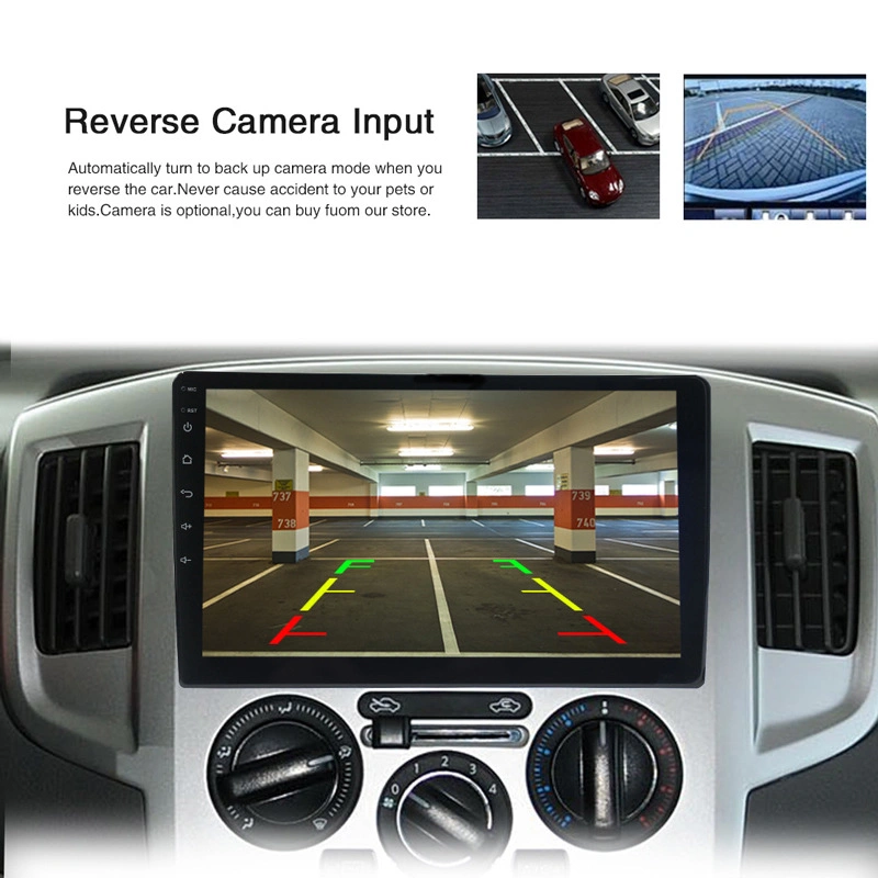 Universal Android 10.0 Cámara de visión trasera Pantalla táctil completa HD Radio de coche Android Multimedia Reproductor de CD DVD para coche de 7 pulgadas.