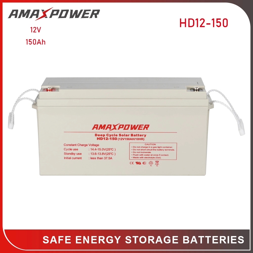 12V 150Ah batería UPS recargable Solar de gel de la batería de ciclo profundo 200Ah batería de almacenamiento de 250Ah