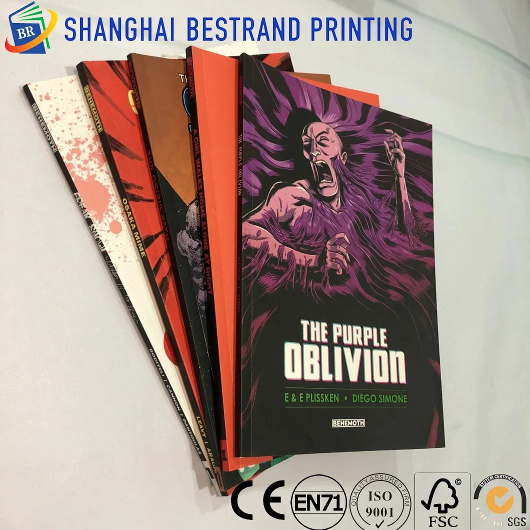 Hard Cover Comic Book Printing with UV