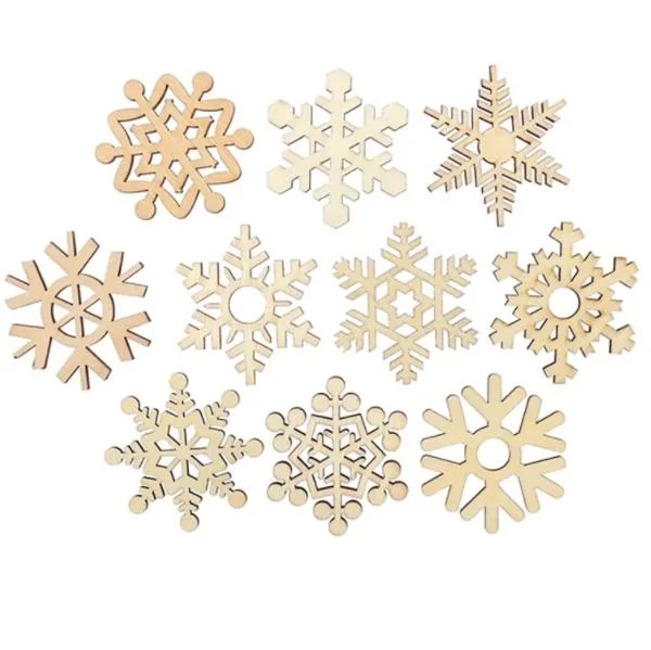 Wooden Crafts Christmas Snowflake Decoration Other Holiday Decorations Gifts