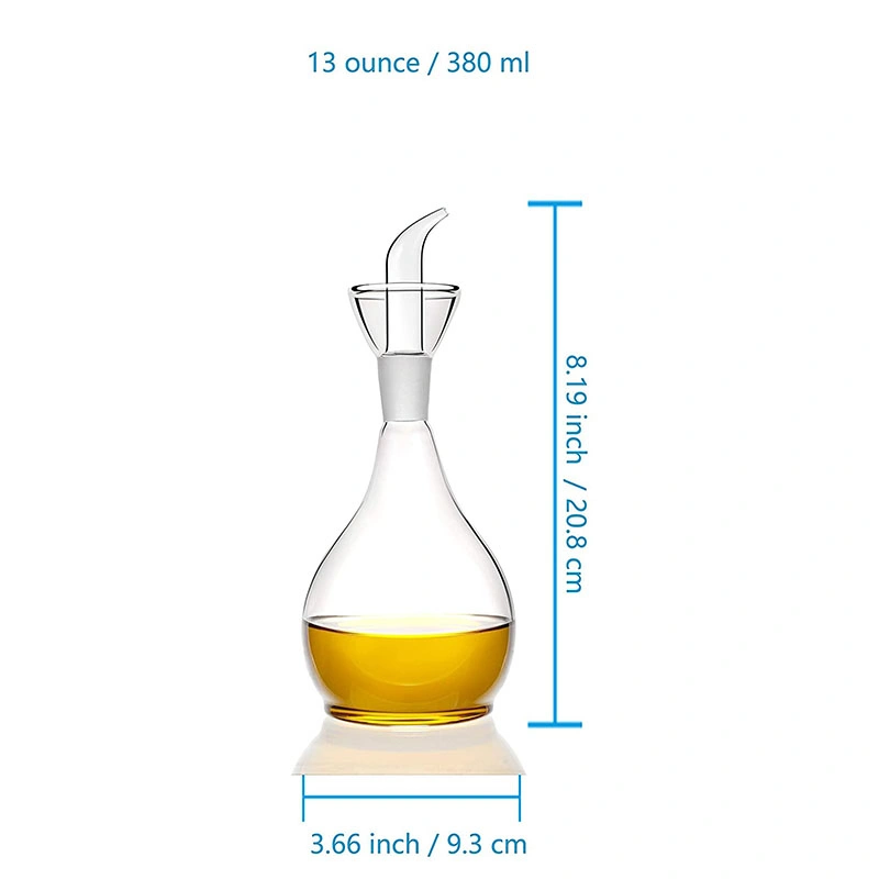 38years Factory Glass Vinegar High Borosilicate Glass Oil Bottle 380ml