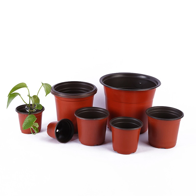 Le paysage de l'écologisation jardin privé Cheap Double Pot de fleurs en plastique de couleur pour l'aménagement paysager BL16076