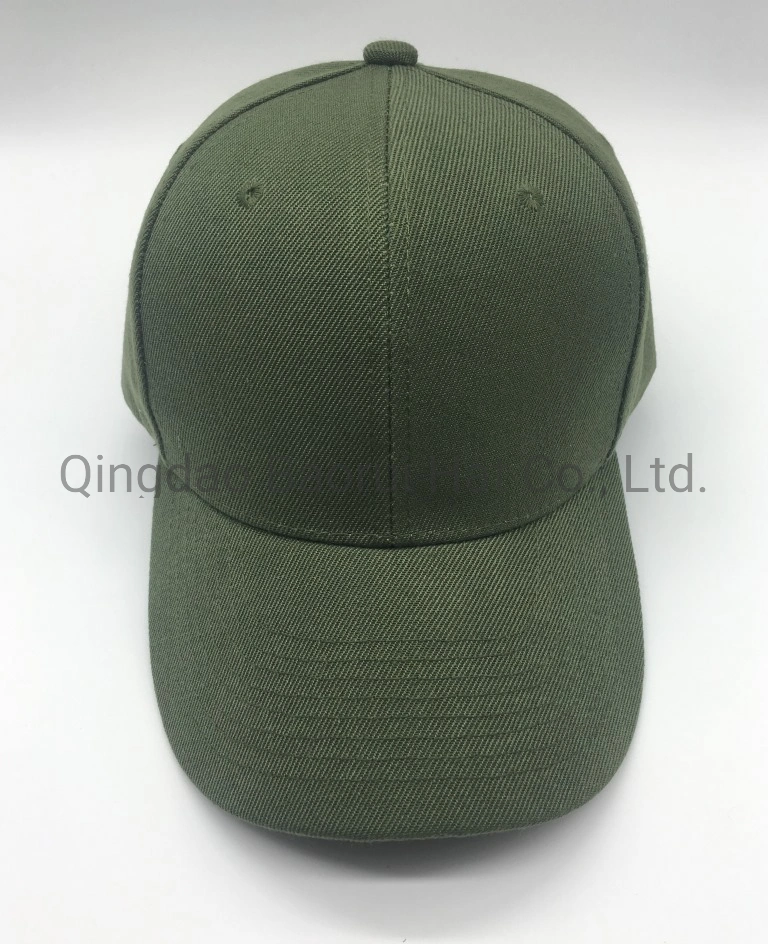 El verde de acrílico blanco Gorros sombreros deportiva con hebilla Metal