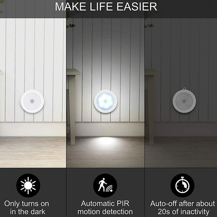 Hot Selling Motion Sensor Night Light Indoor Lamp LED Night Light for Bedroom, Toilet, Kitchen, Garage, Wardrobe, Cabinet, Basement, Stairs, Corridor, Corners