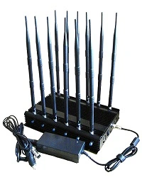 315MHz Jammer señal de RF de teléfonos móviles con antenas de 12