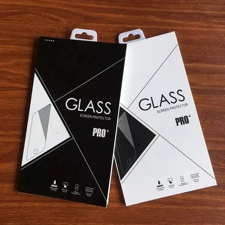 Custom Logo Printing Paper Box Packaging Glass Box Tempered Glass Screen Protector Carton Retail Package for Screen Protector