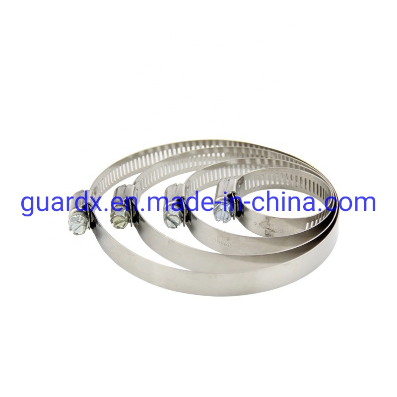 Pipe Fitting Wire Rope Spring Cable Metal Worm Drive Pipe Hose Clip Clamp