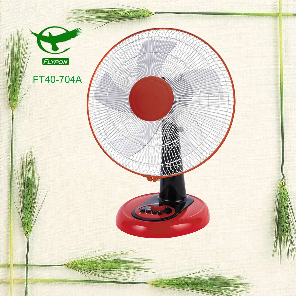 Modelo de Venta caliente Europa 16pulgadas Remi oscilante Mesa Permanente de Ventilador de mesa