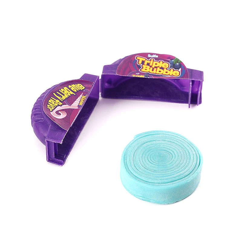 Personalizado de alta calidad Halal sabor de la fruta Crazy Hubba Bubba tipo rodillo de goma de mascar chicles