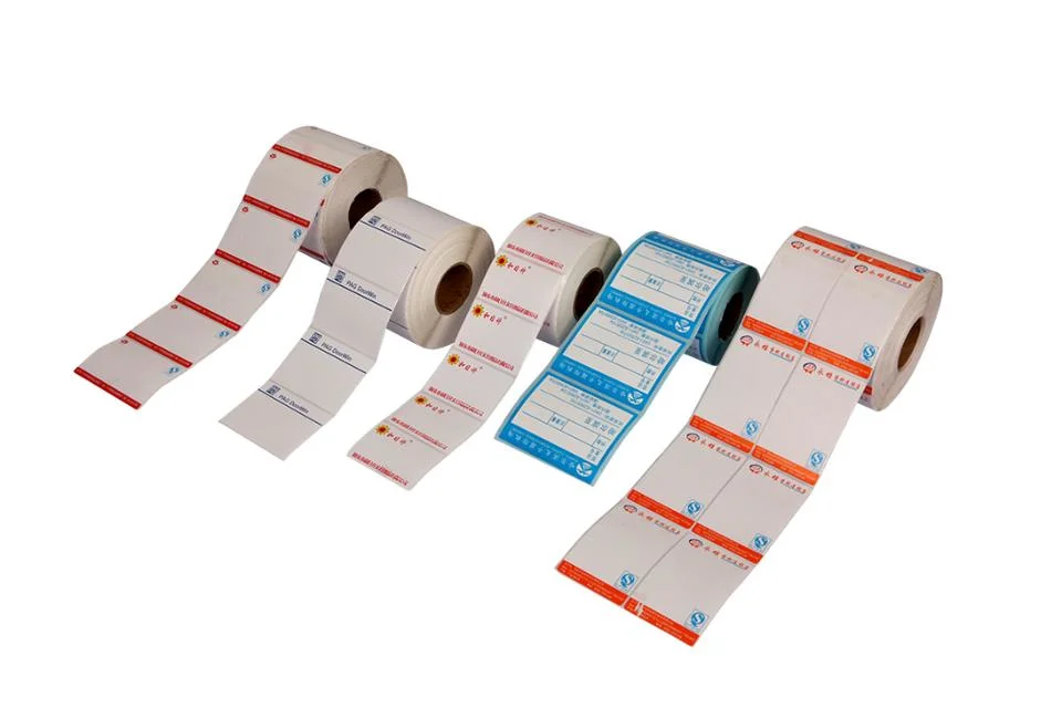 Heat Transfer Thermal Barcode Labels Direct Thermal Sticker Paper Roll