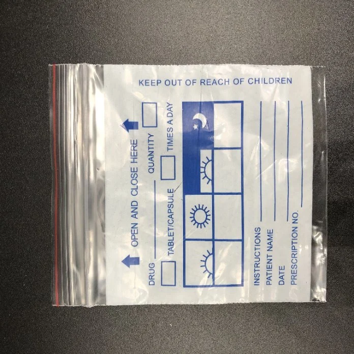 Custom Plastic Pill Pouch Medical Lock Bags