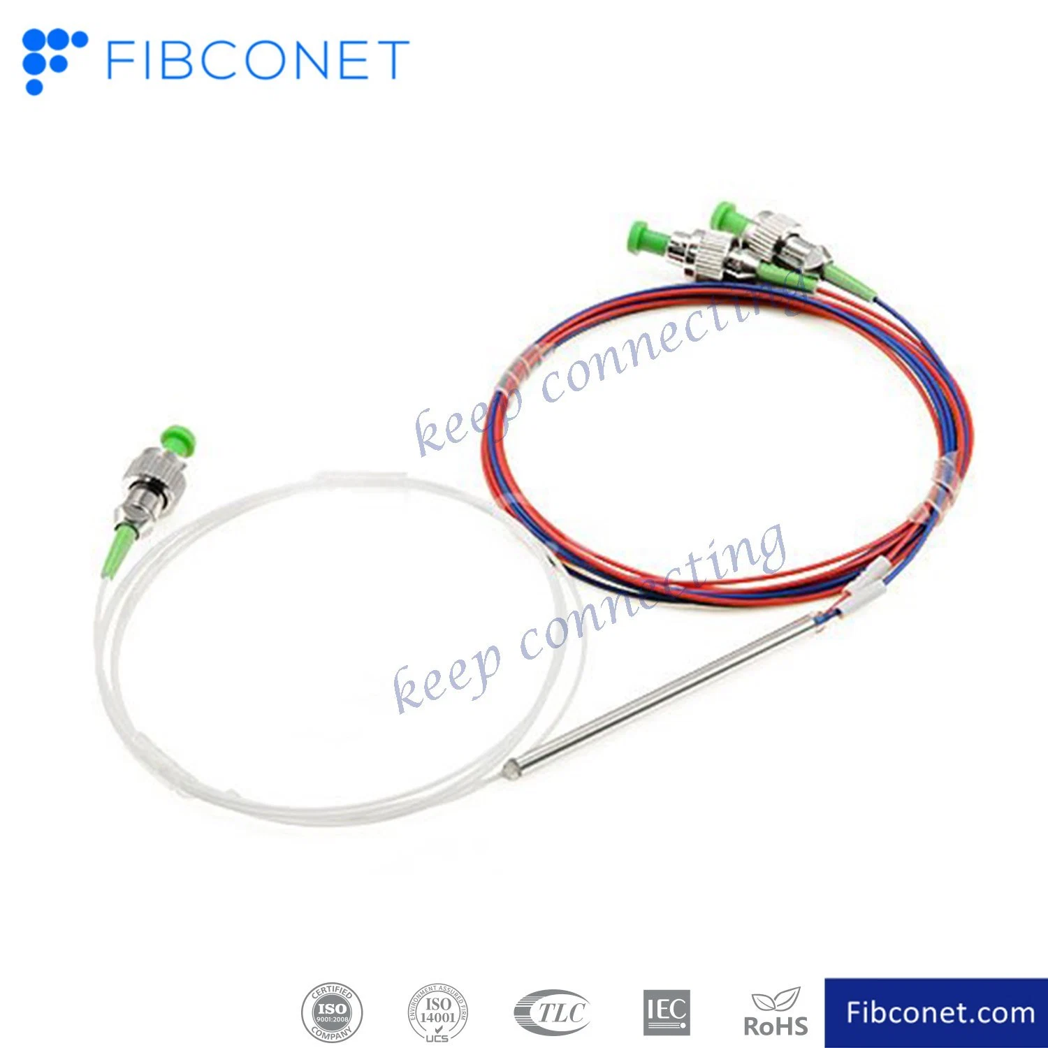 FTTH 1X4 Sc/FC APC/Upc Optical Steel Tube Fiber Optic Fbt Coupler