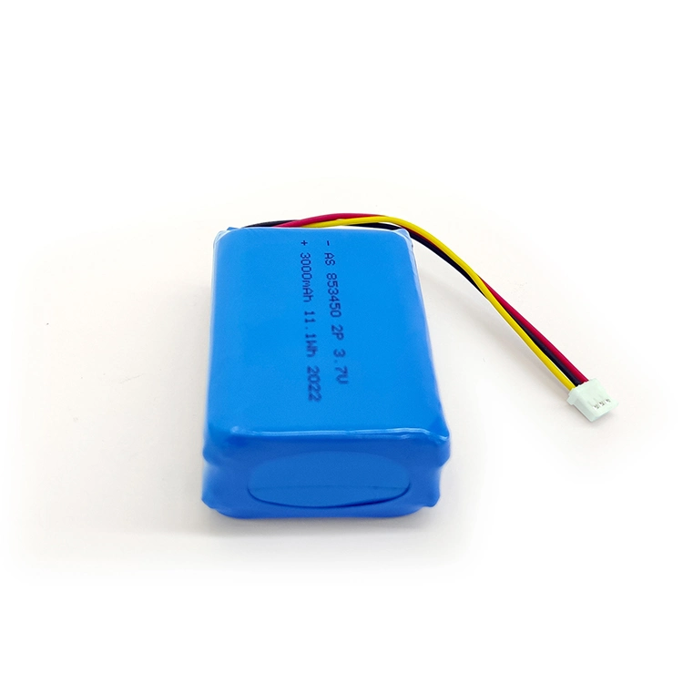 UL2054 Rechargeable 853450 2p 3.7V Lipo Battery 3000mAh Lithium Ion Polymer Battery for POS Terminals/Bluetooth Speaker