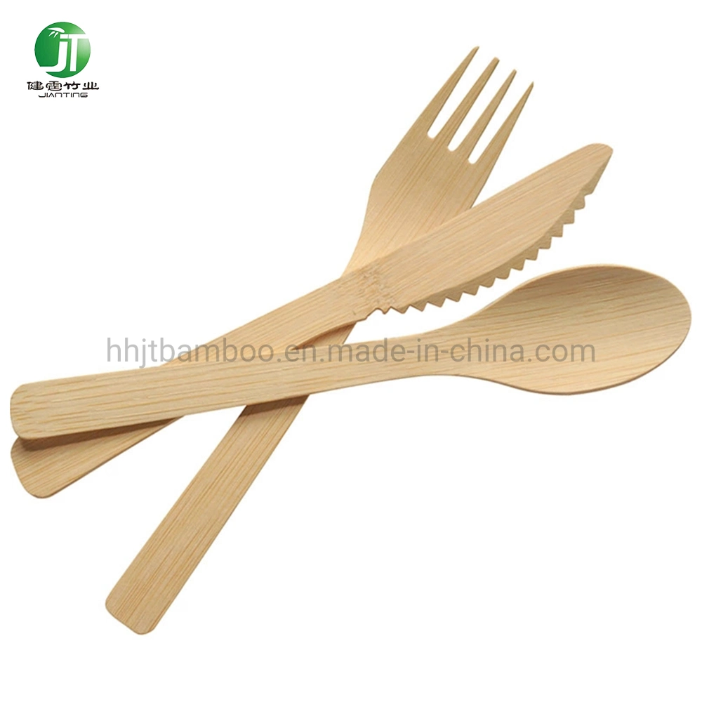 Factory Wholesale/Supplier Compostable Environmentally Friendly Bamboo Tableware Set Disposable Tableware
