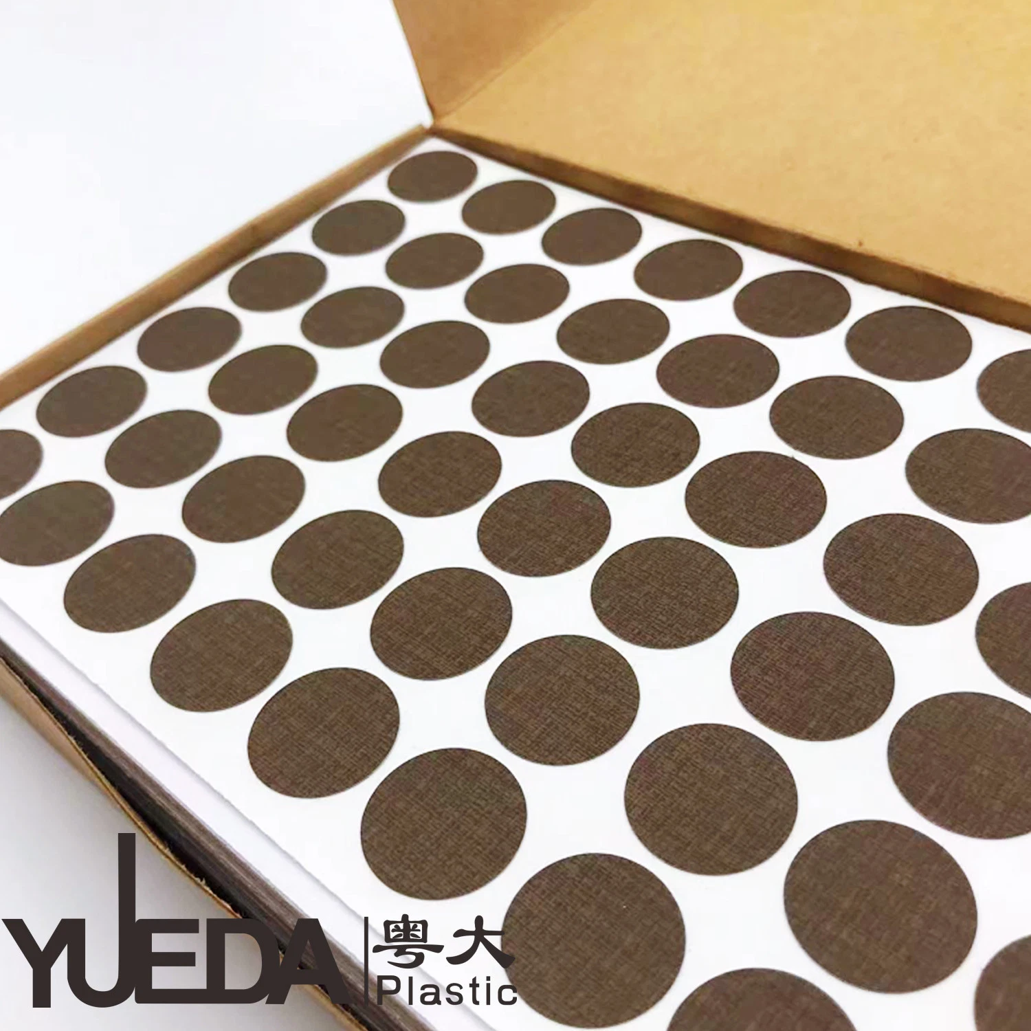 Yueda Furniture Decorative 10mm PVC Screw Sticker Covers for Tables Cabinet