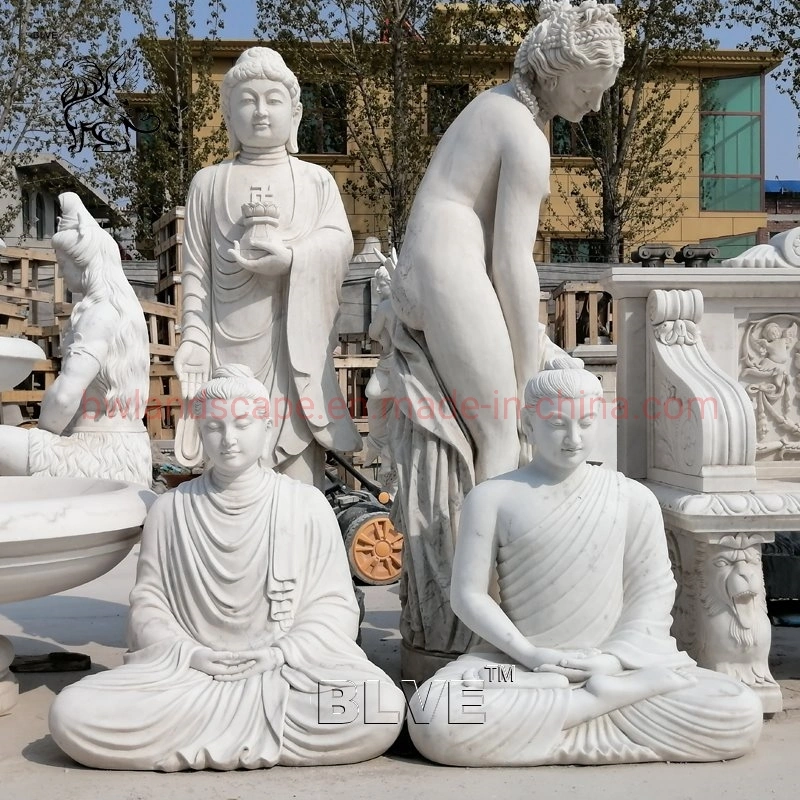 Blve Large Outdoor Guan Yin Statue Stone Giant Sculpture Marble Buddha Statues