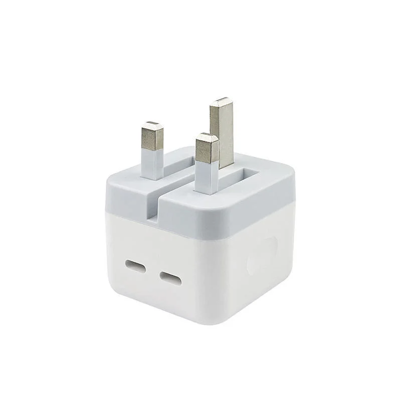 Hot Selling Dual USB C Port Charger Us EU UK Plug 35W Compact Power Adapter for Phone 14 13 12 Phone