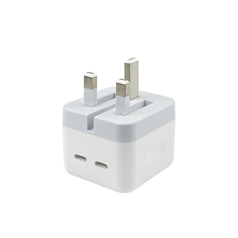 Carregador de porta C USB duplo de venda a quente US eu UK Ligue o adaptador de corrente compacto de 35 W ao telefone 14 13 12 Telefone