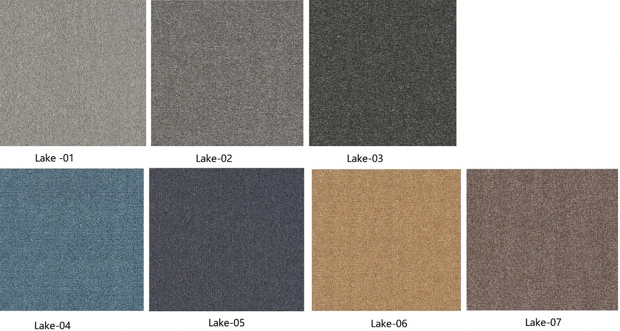 Lkhy Made in China Low Price Good Quality Nylon Plain Color PVC Backing Carpet Tiles Commercial Hotel Home Floor Carpet Modern Office Carpet Mat