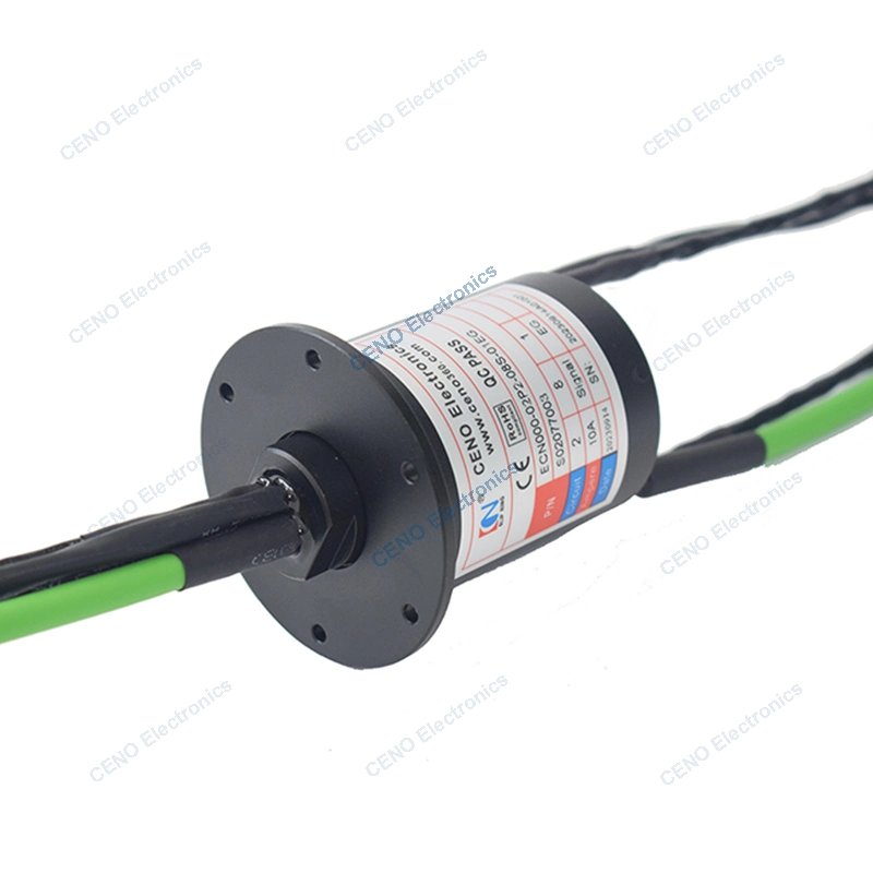 Low Temperature Slip Rings Collector with 1000M Ethernet Signal and Conductive Swivel